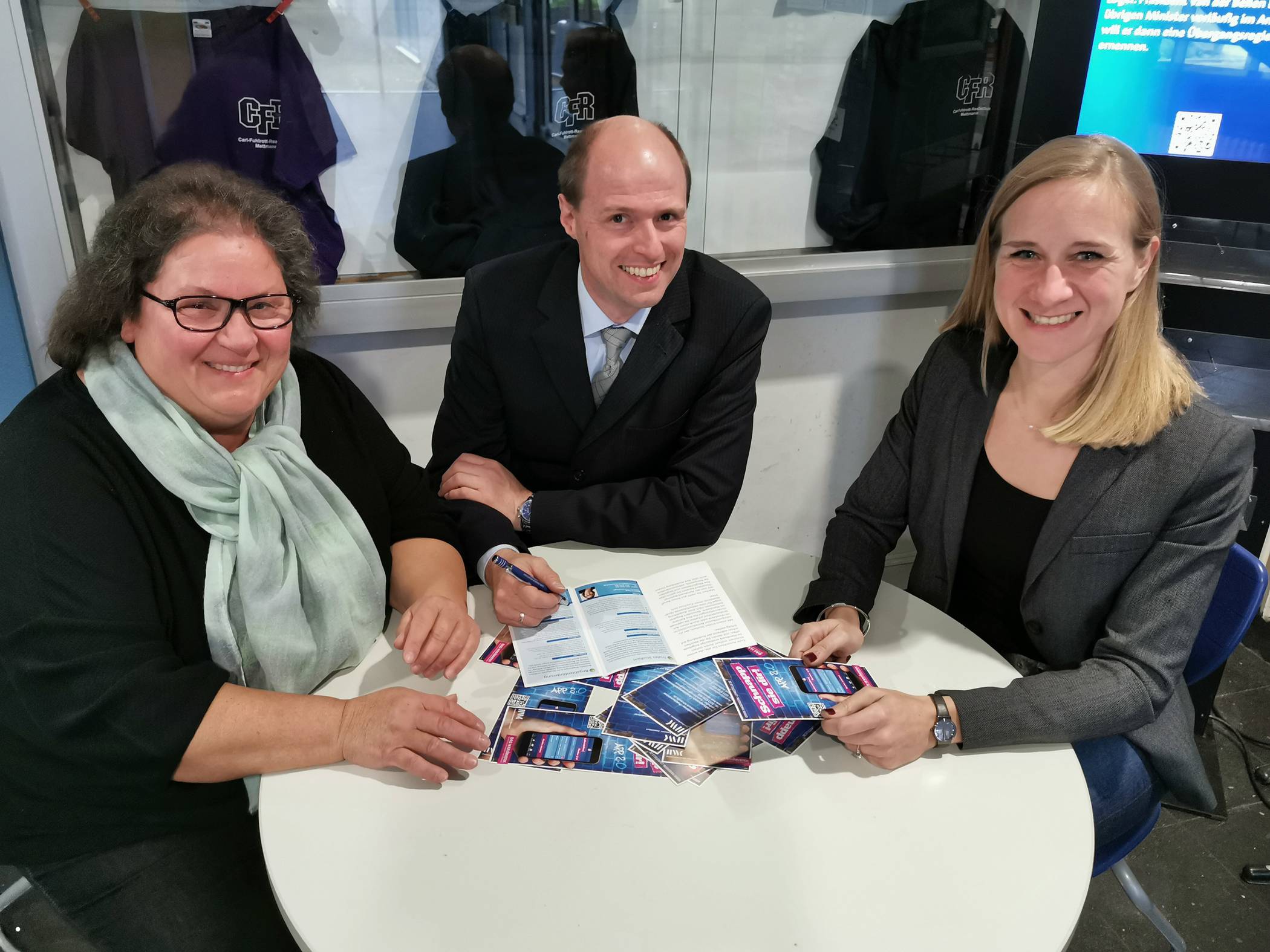  Carsten Wallmer, Kirsten Harms und Barbara Fuchs leiten die Mettmanner Realschule. 